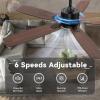 imageSUNMORY 42quot Ceiling Fans with Lights and RemoteAPP Control Low Profile Ceiling Fan with Light Reversible Quiet 6 Speeds Stepless Dimmable Flush Mount Ceiling fan for Bedroom IndoorOutdoor UseBlack2
