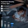 imageSUNMORY 42quot Ceiling Fans with Lights and RemoteAPP Control Low Profile Ceiling Fan with Light Reversible Quiet 6 Speeds Stepless Dimmable Flush Mount Ceiling fan for Bedroom IndoorOutdoor UseBlack2