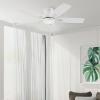 imageSUNMORY 52quot Ceiling Fans with Lights Smart Ceiling Fan with APP and Remote Control Reversible DC Motor Noiseless Stepless Dimmable Modern Ceiling Fan for IndoorOutdoor Use WhiteWhite2