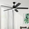 imageSUNMORY 52quot Ceiling Fans with Lights Smart Ceiling Fan with APP and Remote Control Reversible DC Motor Noiseless Stepless Dimmable Modern Ceiling Fan for IndoorOutdoor Use WhiteBlack2