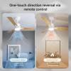imageSUNMORY 52quot Ceiling Fans with Lights Smart Ceiling Fan with APP and Remote Control Reversible DC Motor Noiseless Stepless Dimmable Modern Ceiling Fan for IndoorOutdoor Use WhiteWhite