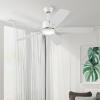 imageSUNMORY 52quot Ceiling Fans with Lights Smart Ceiling Fan with APP and Remote Control Reversible DC Motor Noiseless Stepless Dimmable Modern Ceiling Fan for IndoorOutdoor Use WhiteWhite