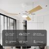 imageSUNMORY 52quot Ceiling Fans with Lights Smart Ceiling Fan with APP and Remote Control Reversible DC Motor Noiseless Stepless Dimmable Modern Ceiling Fan for IndoorOutdoor Use WhiteWhite