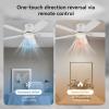 imageSUNMORY 52quot Ceiling Fans with Lights Smart Ceiling Fan with APP and Remote Control Reversible DC Motor Noiseless Stepless Dimmable Modern Ceiling Fan for IndoorOutdoor Use WhiteWhite2