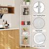 imageSUNMORY 5 Tier Corner Shelf Stand Industrial 65quot Corner Shelves Display Shelf for Living Room Decor Wall Corner Bookshelf Multi Unit Organizer Tall Shelf Plant Stand for Bedroom Bathroom BlackWhite