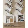 imageSUNMORY 6 Tier Tree Bookshelf Small Bookcase with Storage Cabinet Modern Tall Narrow Bookshelves Organizer Floor Standing Book Shelf for BedroomLiving RoomHome OfficeCorner Rustic BrownWhite