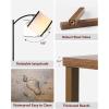 imageSUNMORY Floor Lamp with Table End Table with Lamp Shelves Charging StationUSB ampamp AC Port 3Color Temperature LED Bulb Side Table Lamps for Living Room Bedroom Office Rustic BrownRustic Brown
