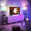 imageSUNMORY Shelf Lamp with Remote Control Stepless Color Temperature ampamp Dimmable Floor Lamp with Shelves with 2 Usb Charging Ports and 2Hole Socket Solid Wood Tall Lamps for Living Room BedroomBlackRGB Bulb