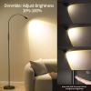 imageSUNMORY Adjustable LED Beam Floor Lamps for Living Room Reading Lamp with Flexible Gooseneck Dimmable Zoomable Spotlight Work Light Touch Control Task Crafting Standing Lamp for Office BedroomBlack