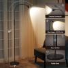 imageSUNMORY Adjustable LED Beam Floor Lamps for Living Room Reading Lamp with Flexible Gooseneck Dimmable Zoomable Spotlight Work Light Touch Control Task Crafting Standing Lamp for Office BedroomBlack