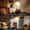 imageSUNMORY Adjustable LED Beam Floor Lamps for Living Room Reading Lamp with Flexible Gooseneck Dimmable Zoomable Spotlight Work Light Touch Control Task Crafting Standing Lamp for Office BedroomGold
