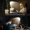 imageSUNMORY Adjustable LED Beam Floor Lamps for Living Room Reading Lamp with Flexible Gooseneck Dimmable Zoomable Spotlight Work Light Touch Control Task Crafting Standing Lamp for Office BedroomBlack