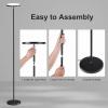 imageSUNMORY Floor Lamps for Living Room 32W3000LM Super Bright LED Floor Lamp with Remote Control 69quot Tall Standing Lamp with Stepless Dimmable Modern Torchiere Corner Lamp for Bedroom Office WhiteBlack