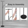 imageSUNMORY Floor Lamps for Living Room 32W3000LM Super Bright LED Floor Lamp with Remote Control 69quot Tall Standing Lamp with Stepless Dimmable Modern Torchiere Corner Lamp for Bedroom Office WhiteBlack with Sublamp