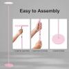 imageSUNMORY Floor Lamps for Living Room 32W3000LM Super Bright LED Floor Lamp with Remote Control 69quot Tall Standing Lamp with Stepless Dimmable Modern Torchiere Corner Lamp for Bedroom Office WhiteSoft Pink