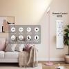 imageSUNMORY Floor Lamps for Living Room 32W3000LM Super Bright LED Floor Lamp with Remote Control 69quot Tall Standing Lamp with Stepless Dimmable Modern Torchiere Corner Lamp for Bedroom Office WhiteSoft Pink