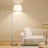imageSUNMORY Floor Lamps for Living Room 9W Bulb Included Tall Lamp for Bedroom with Adjustable Head Modern Standing Lamp 0100 Dimmable Arc Floor Lamp for Dining Room Office Nursery BlackNickel