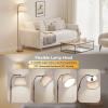 imageSUNMORY Floor Lamps for Living Room 9W Bulb Included Tall Lamp for Bedroom with Adjustable Head Modern Standing Lamp 0100 Dimmable Arc Floor Lamp for Dining Room Office Nursery BlackLight Brown
