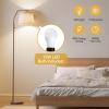 imageSUNMORY Floor Lamps for Living Room 9W Bulb Included Tall Lamp for Bedroom with Adjustable Head Modern Standing Lamp 0100 Dimmable Arc Floor Lamp for Dining Room Office Nursery BlackLight Brown