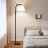 imageSUNMORY Floor Lamps for Living Room 9W Bulb Included Tall Lamp for Bedroom with Adjustable Head Modern Standing Lamp 0100 Dimmable Arc Floor Lamp for Dining Room Office Nursery BlackBlack