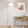 imageSUNMORY Floor Lamps for Living Room 9W Bulb Included Tall Lamp for Bedroom with Adjustable Head Modern Standing Lamp 0100 Dimmable Arc Floor Lamp for Dining Room Office Nursery BlackNickel