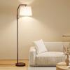 imageSUNMORY Floor Lamps for Living Room 9W Bulb Included Tall Lamp for Bedroom with Adjustable Head Modern Standing Lamp 0100 Dimmable Arc Floor Lamp for Dining Room Office Nursery BlackBrown