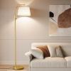 imageSUNMORY Floor Lamps for Living Room 9W Bulb Included Tall Lamp for Bedroom with Adjustable Head Modern Standing Lamp 0100 Dimmable Arc Floor Lamp for Dining Room Office Nursery BlackGold
