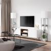 imageSUNMORY Floor Lamp with ShelvesModern Dimmable Solid Wood Standing Lamp with 1 Drawer and 2 USB Ports ampamp 2 Power OutletCorner Tall Bookshelf Lamp for Living Room and BedroomGreyGrey
