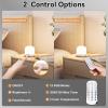 imageSUNMORY Rechargeable Night Light with Magnetic Charging Station Dimmable Table lamp with 12 RGB Colors Small LED Lights for Bedroom Timer ampamp Remote Control Lamps for Night StandsWhite power adapter not inclued