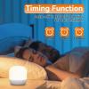 imageSUNMORY Rechargeable Night Light with Magnetic Charging Station Dimmable Table lamp with 12 RGB Colors Small LED Lights for Bedroom Timer ampamp Remote Control Lamps for Night StandsWhite power adapter not inclued