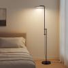imageSUNMORY 32W3000LM Floor Lamps Super Bright LED Standing Lamp with Remote Control Adjustable Tall Lamp with 350Rotating Head Modern Dimmable Torchiere Corner Lamp for Living Room Bedroom OfficeBlack