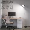 imageSUNMORY 32W3000LM Floor Lamps Super Bright LED Standing Lamp with Remote Control Adjustable Tall Lamp with 350Rotating Head Modern Dimmable Torchiere Corner Lamp for Living Room Bedroom OfficeBlack