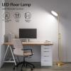 imageSUNMORY 32W3000LM Floor Lamps Super Bright LED Standing Lamp with Remote Control Adjustable Tall Lamp with 350Rotating Head Modern Dimmable Torchiere Corner Lamp for Living Room Bedroom OfficeGold