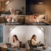 imageSUNMORY 32W3000LM Floor Lamps Super Bright LED Standing Lamp with Remote Control Adjustable Tall Lamp with 350Rotating Head Modern Dimmable Torchiere Corner Lamp for Living Room Bedroom OfficeBlack