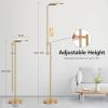imageSUNMORY 32W3000LM Floor Lamps Super Bright LED Standing Lamp with Remote Control Adjustable Tall Lamp with 350Rotating Head Modern Dimmable Torchiere Corner Lamp for Living Room Bedroom OfficeGold