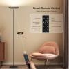 imageSUNMORY Floor Lamps for Living Room 28W Bright LED Floor Lamp with 2 Rotatable Lights ampamp Remote Control 74quot Tall Standing Lamp with Stepless Dimmable Modern Reading Corner Lamp for Bedroom OfficeBlack