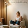 imageSUNMORY Floor Lamps for Living Room 28W Bright LED Floor Lamp with 2 Rotatable Lights ampamp Remote Control 74quot Tall Standing Lamp with Stepless Dimmable Modern Reading Corner Lamp for Bedroom OfficeBlack