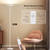 imageSUNMORY Floor Lamps for Living Room 28W Bright LED Floor Lamp with 2 Rotatable Lights ampamp Remote Control 74quot Tall Standing Lamp with Stepless Dimmable Modern Reading Corner Lamp for Bedroom OfficeWhite