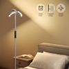 imageSUNMORY Floor Lamps for Living Room 28W Bright LED Floor Lamp with 2 Rotatable Lights ampamp Remote Control 74quot Tall Standing Lamp with Stepless Dimmable Modern Reading Corner Lamp for Bedroom OfficeGray