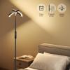 imageSUNMORY Floor Lamps for Living Room 28W Bright LED Floor Lamp with 2 Rotatable Lights ampamp Remote Control 74quot Tall Standing Lamp with Stepless Dimmable Modern Reading Corner Lamp for Bedroom OfficeBlack