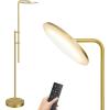 imageSUNMORY 32W3000LM Floor Lamps Super Bright LED Standing Lamp with Remote Control Adjustable Tall Lamp with 350Rotating Head Modern Dimmable Torchiere Corner Lamp for Living Room Bedroom OfficeGold