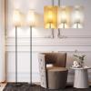 imageSUNMORY Floor Lamps for Living RoomBedroomOffice Standing Lamp with LED Bulb 3 Color Temperature Tall Lamp Suitable for ModernBohoFarmhouse and Other Home Decor Styles Black Floor LampBeige Lampshade2 Pack