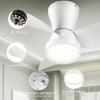 imageSUNMORY Ceiling Fans with Lights and Remote 22 inch Low Profile Ceiling Fan with Light Modern Flush Mount Ceiling Fan for BedroomKitchenDining RoomPatio 6 Wind Speeds Dimmable WhiteWhite