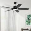 imageSUNMORY Ceiling Fans with Lights and Remote 22 inch Low Profile Ceiling Fan with Light Modern Flush Mount Ceiling Fan for BedroomKitchenDining RoomPatio 6 Wind Speeds Dimmable WhiteBlack