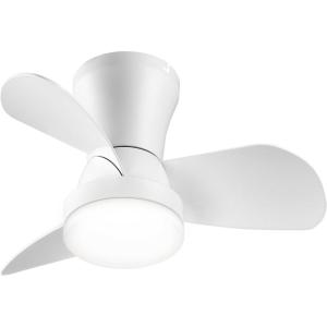 imageSUNMORY Ceiling Fans with Lights and Remote 22 inch Low Profile Ceiling Fan with Light Modern Flush Mount Ceiling Fan for BedroomKitchenDining RoomPatio 6 Wind Speeds Dimmable WhiteWhite