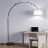 imageSUNMORY 82quot Tall Arc Floor Lamps for Living Room Large Floor lamp with Remote Control Modern Curved Floor lamp Corner Lamp for Dining Room OfficeBlack
