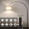 imageSUNMORY 82quot Tall Arc Floor Lamps for Living Room Large Floor lamp with Remote Control Modern Curved Floor lamp Corner Lamp for Dining Room OfficeBlackwith remote control