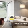 imageSUNMORY 82quot Tall Arc Floor Lamps for Living Room Large Floor lamp with Remote Control Modern Curved Floor lamp Corner Lamp for Dining Room OfficeBlackwith remote control