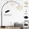 imageSUNMORY 82quot Tall Arc Floor Lamps for Living Room Large Floor lamp with Remote Control Modern Curved Floor lamp Corner Lamp for Dining Room OfficeBlack