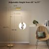 imageSUNMORY Dimmable LED Pharmacy Floor Lamp 16W Bright Reading Floor Lamp with Remote ampamp Touch Control 350Swing Arm Adjustable Task Craft Standing Lamp for Living Room Bedroom Office GoldGold